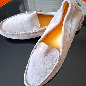 NWOT M. Gemi The Felize Driver Suede tan 8M